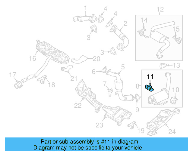 Front Muffler Rear Bracket 7L6-253-144-B - View 16