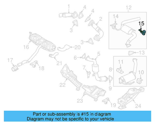 Rear Muffler Front Bracket 7L8-253-144-C - View 22