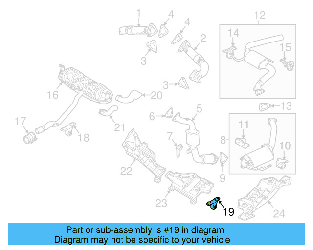Exhaust System Hanger Bracket 7L6-253-144-E - View 9