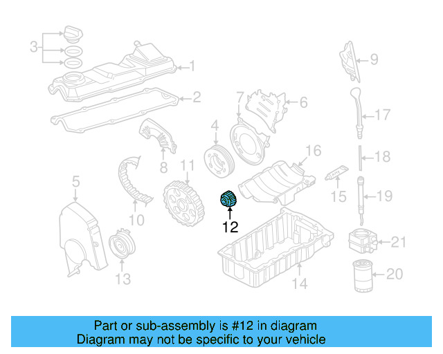 Engine Timing Crankshaft Sprocket 06A-105-263-E - View 14