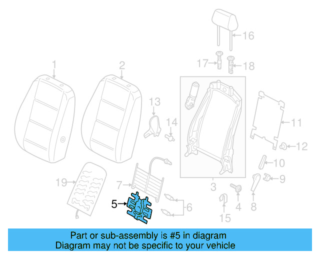 Lumbar Support 5N0-881-880-E - View 33