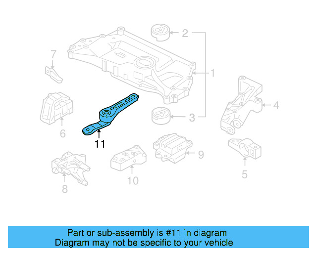 Rear Support 1K0-199-855-BC - View 23