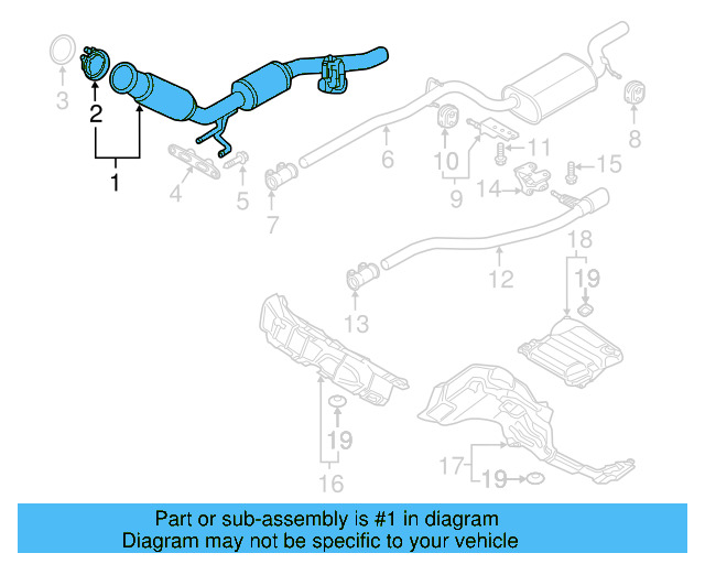Exhaust Pipe 1K0-254-309-C - View 12