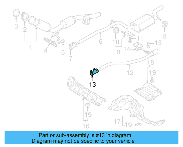 Muffler & Pipe Clamp 1K0-253-141-R - View 33