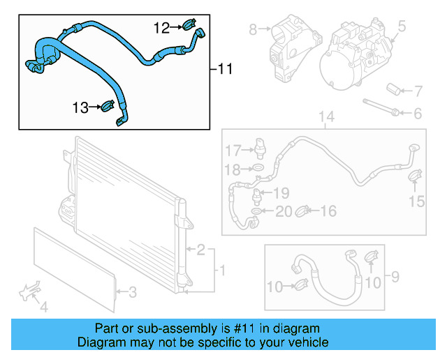 A/C Service Valve Core 8E0-820-855 - View 101