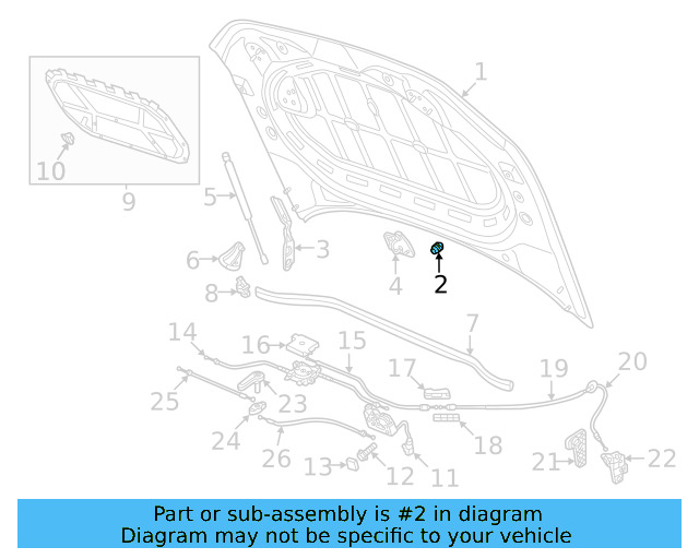 Hood Bumper 3CN-823-500 - View 6