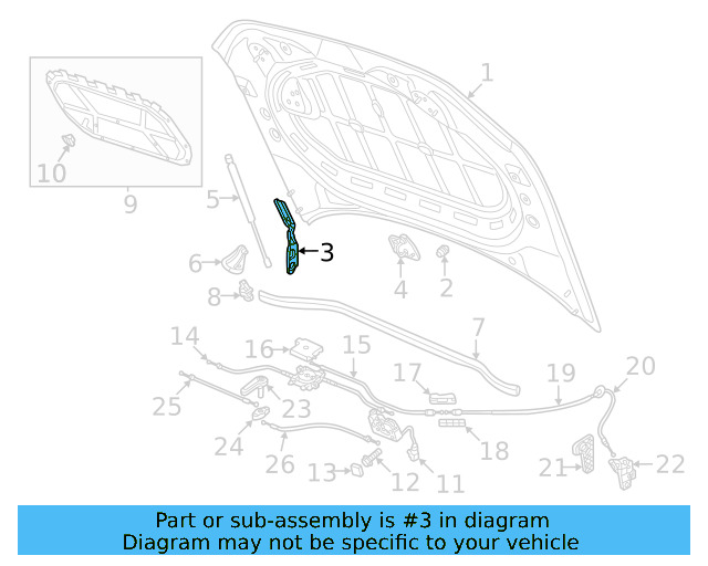 Hinge 3CN-823-301-A - View 6