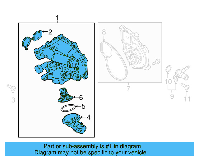 Water Pump Assembly 06A-121-012-G - View 26