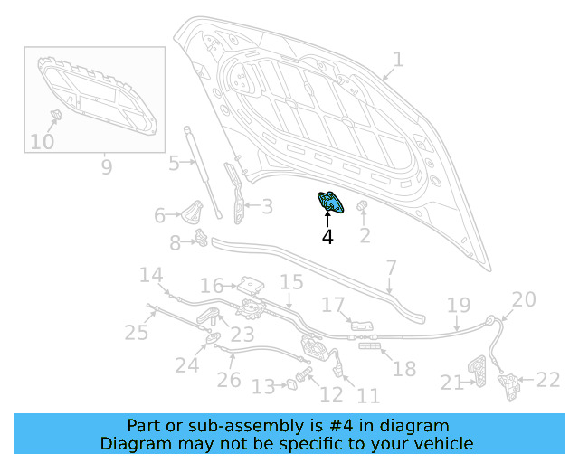 Safety Catch 3V0-823-185-A - View 2