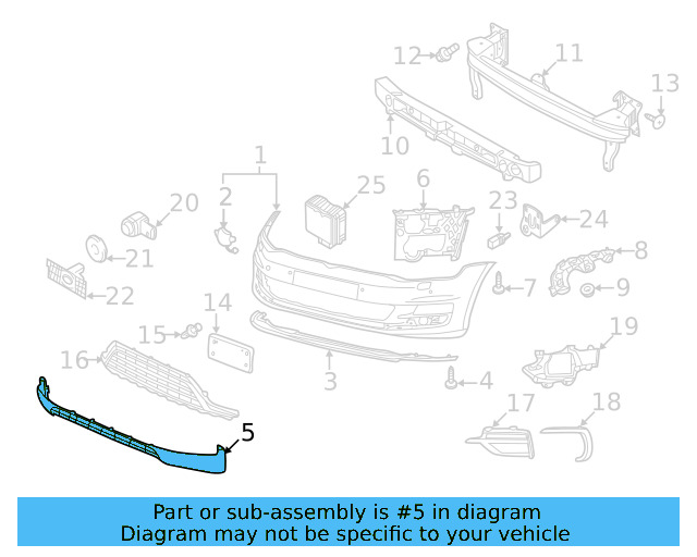 Spoiler 5G0-805-903-J-041 - View 8