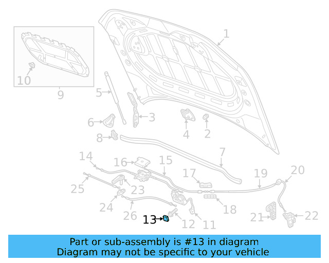 Lock & Switch Cover 3C0-823-187 - View 10