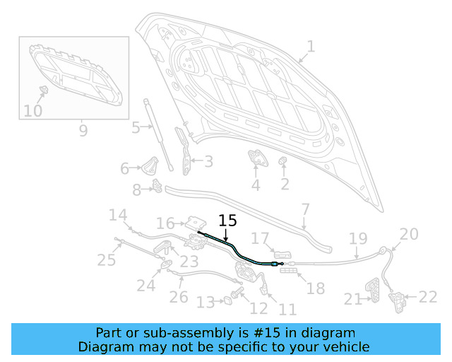 Release Cable 3CM-823-536