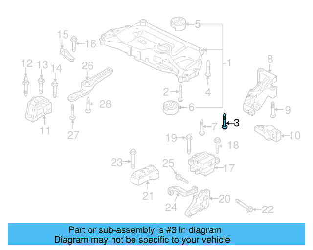 Mount Bolt WHT-000-431-A