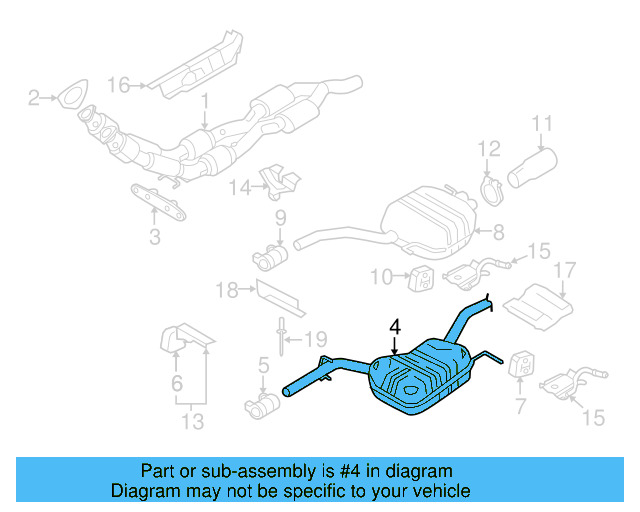 Muffler & Pipe 3C0-253-409-F - View 8