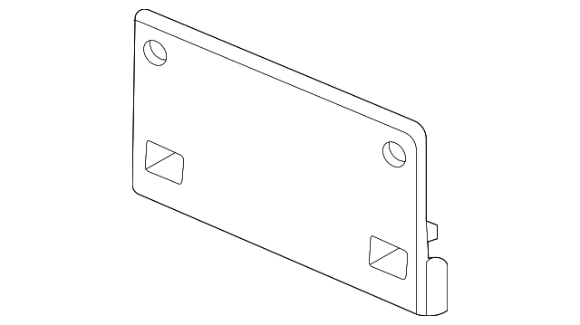 License Bracket 561-807-287-H-9B9 - View 3