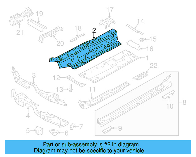 Center Floor Pan 5Q0-803-299 - View 9