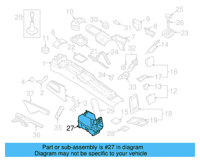 Armrest Base 3B0-867-174-7DE - View 23
