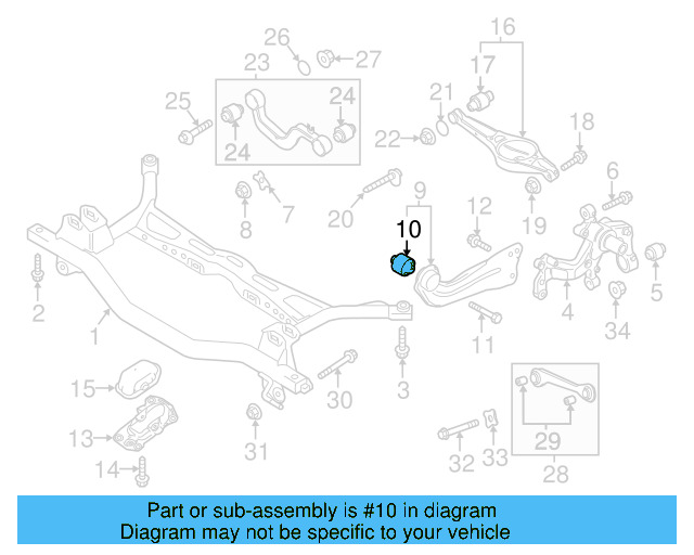 Lower Control Arm Lock Nut N-101-064-02 - View 52