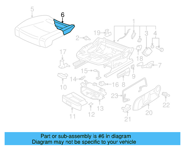 Seat Cushion Pad 1K5-881-376-C - View 5
