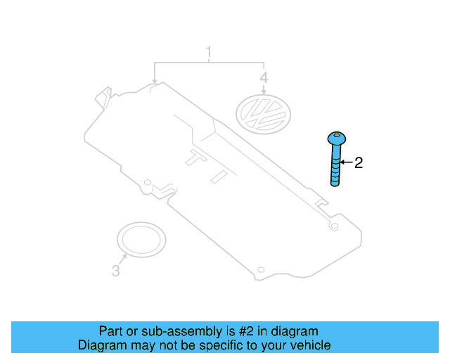 Engine Cover Bolt N-106-193-02 - View 3