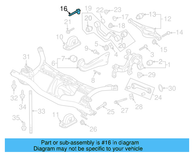 Lower Control Arm Adjust Bolt WHT-001-761 - View 12