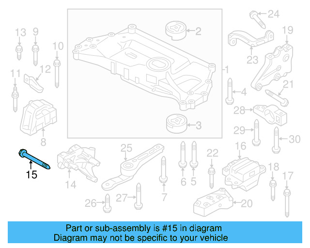 Gear Assembly Mount Bolt N-105-524-02 - View 44