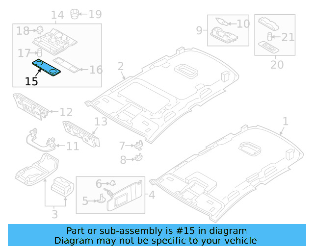 Map Light Lens 1K0-947-125-H - View 10
