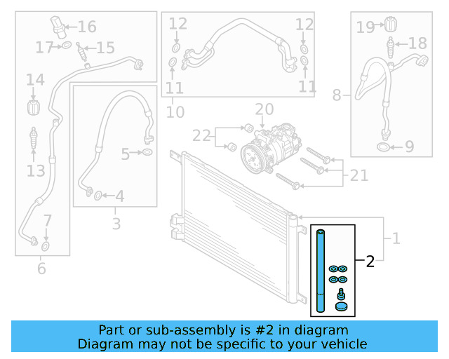 Drier Dessicant Bag 5Q0-298-403-A - View 15