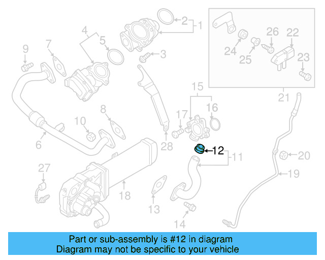 Exhaust Gas Re 03L-133-821