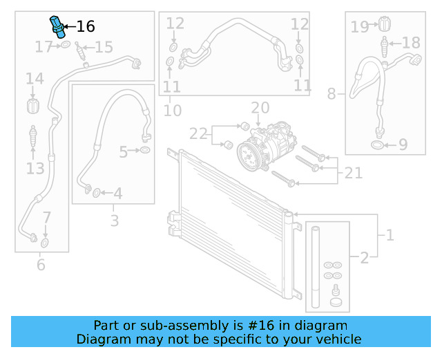 Pressure Sensor 4H0-959-126-C - View 37