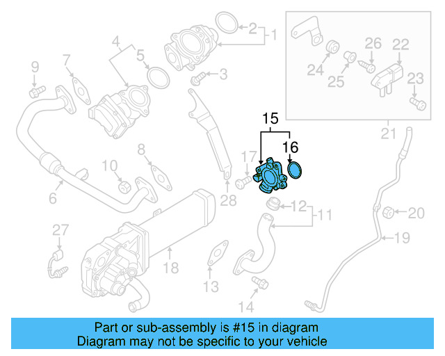 Exhaust Gas Re 03L-129-635