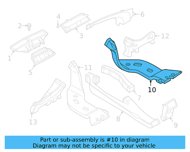 Rear Duct 5Q0-819-806-E - View 6
