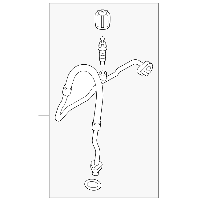 A/C Refrigerant Suction Hose 5Q0820743C - View 2