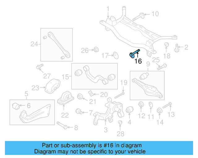 Upper Control Arm Adjust Bolt WHT-000-227 - View 14