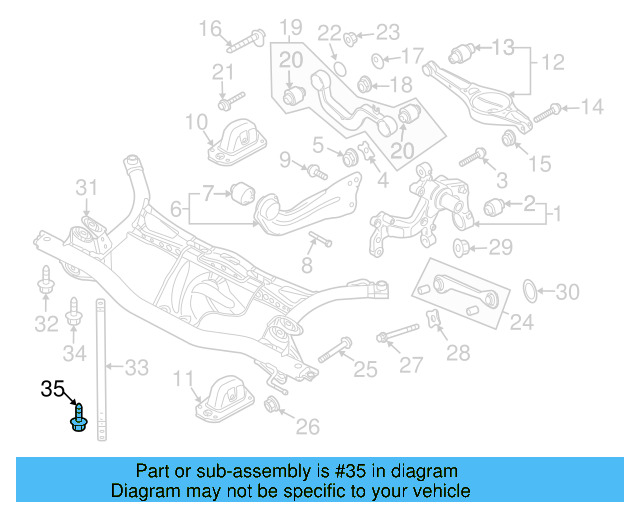 Radius Rod Bolt N-908-709-02 - View 5