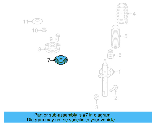 Suspension Strut Bearing 6N0-412-249-E - View 19