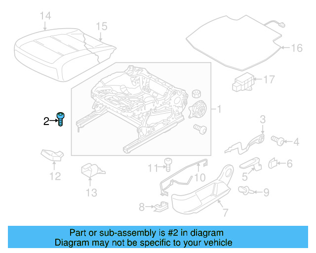 Cushion Frame Bolt N-909-369-01 - View 4