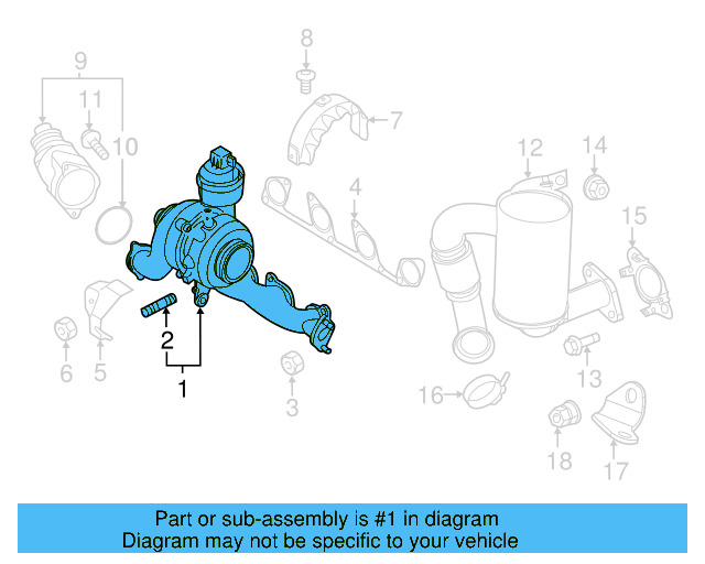 Exhaust Manifold 03L-253-056-X - View 8