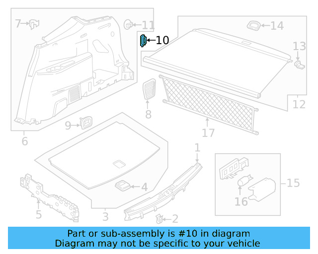 Tie Down Hook 8V0-863-503-C-UAZ - View 18