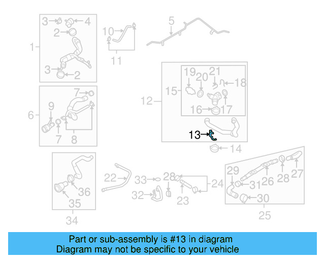 Lower Hose Holder 1K0-121-093-B - View 13