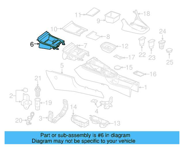 Storage Tray 5K0-857-961-9B9 - View 9