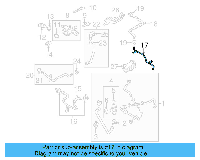 Engine Coolant Pipe 5N0-121-070-M - View 26