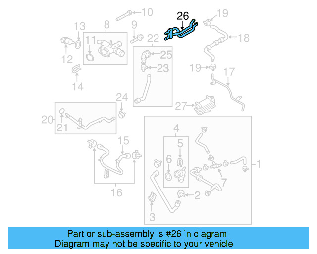 Engine Coolant Pipe 5N0-121-070-M - View 24
