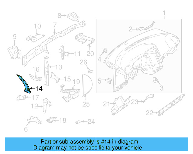 Inner Support 1K1-858-783-B - View 12