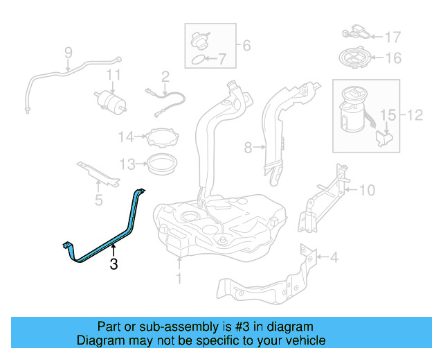 Tank Strap 1K0-201-656-C - View 10