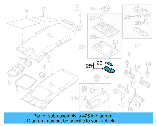 Visor Lamp 1K0-947-109-Y20 - View 40