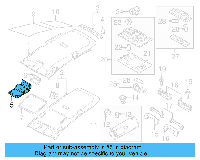 Side Trim Panel 5GM-863-045-82V - View 18