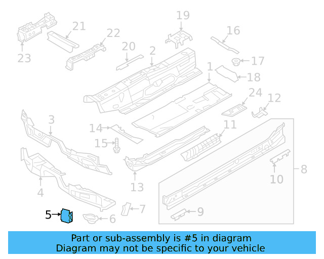 Lower Cross 5Q0-804-769-A - View 15