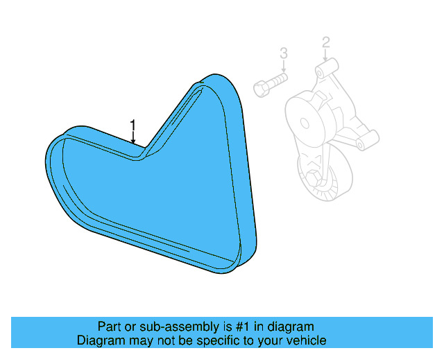Serpentine Belt 03L-998-037 - View 3
