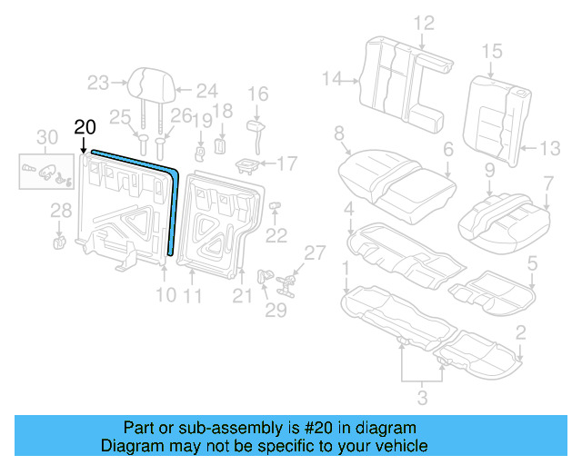 Seat Back Panel 1J5-885-754-8JS - View 2